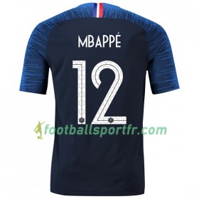 Tenue France Mbappe 12 Domicile Coupe du monde 2018 Maillot de Foot